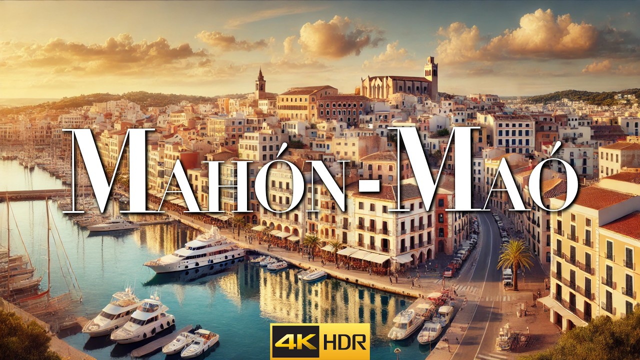 🇪🇸 Walking in Mahón, Spain Menorca | Old Town & Port Tour in 4K 🇪🇸✨