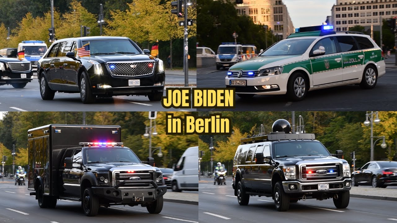 [Joe Biden] EINSATZFAHRTEN von SECRET SERVICE, SEK, ASE BKA, ZOLL, Polizei Berlin, Rettungsdienst