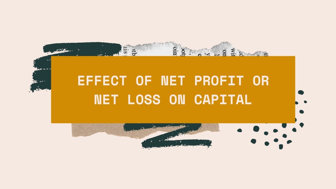 Effect of Net Profit or Loss On Capital