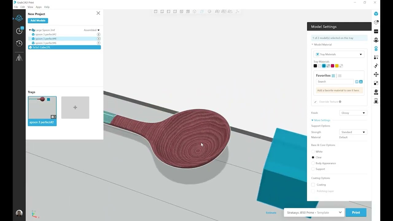 Stratasys Academy | GrabCAD Print: Configurações avançadas do modelo
