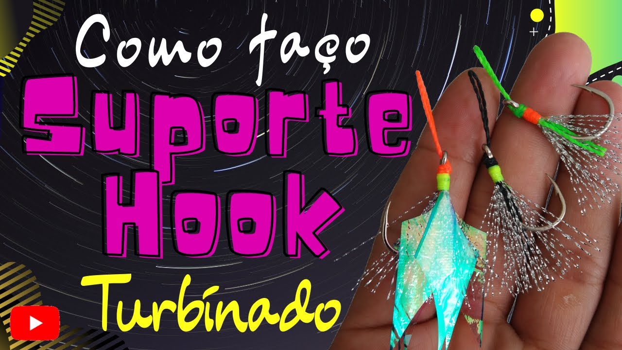 Suporte Hook Turbinado com Crystal Flash e Papel Nacarado