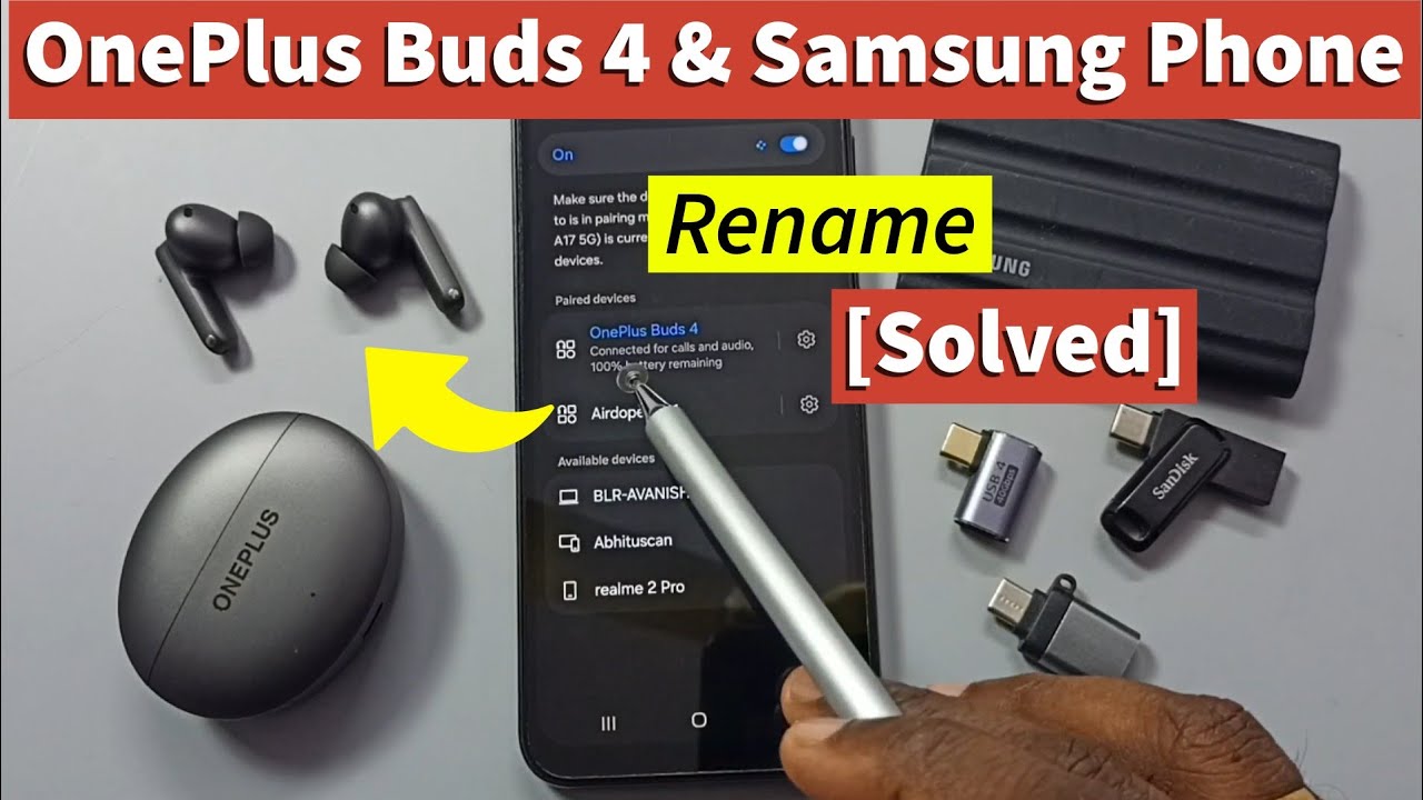How to Rename OnePlus Buds 4 on Samsung Galaxy A17 5G | Change Earbuds Bluetooth Name Easily
