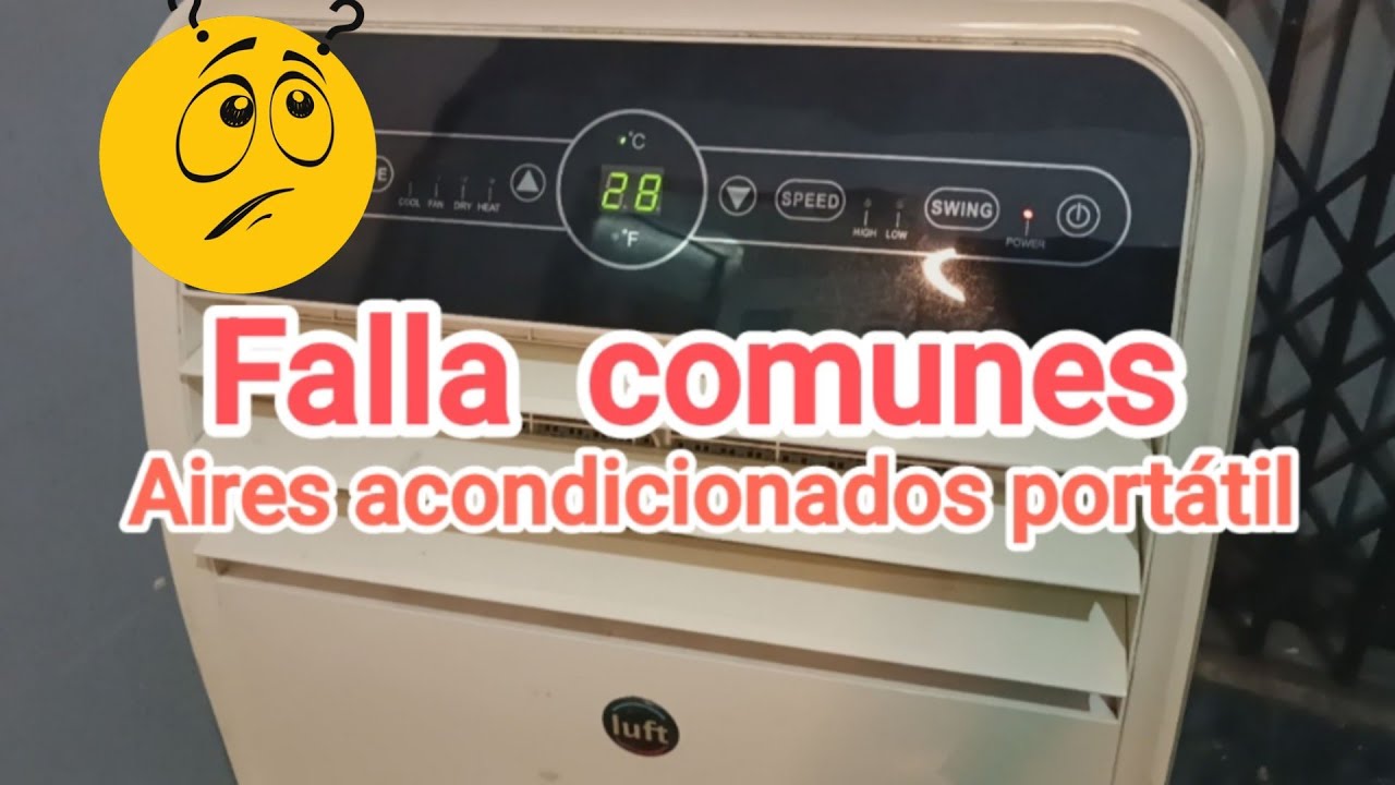 Aire acondicionado portátil Falla se tilda quiere encender y se apaga ,Solución