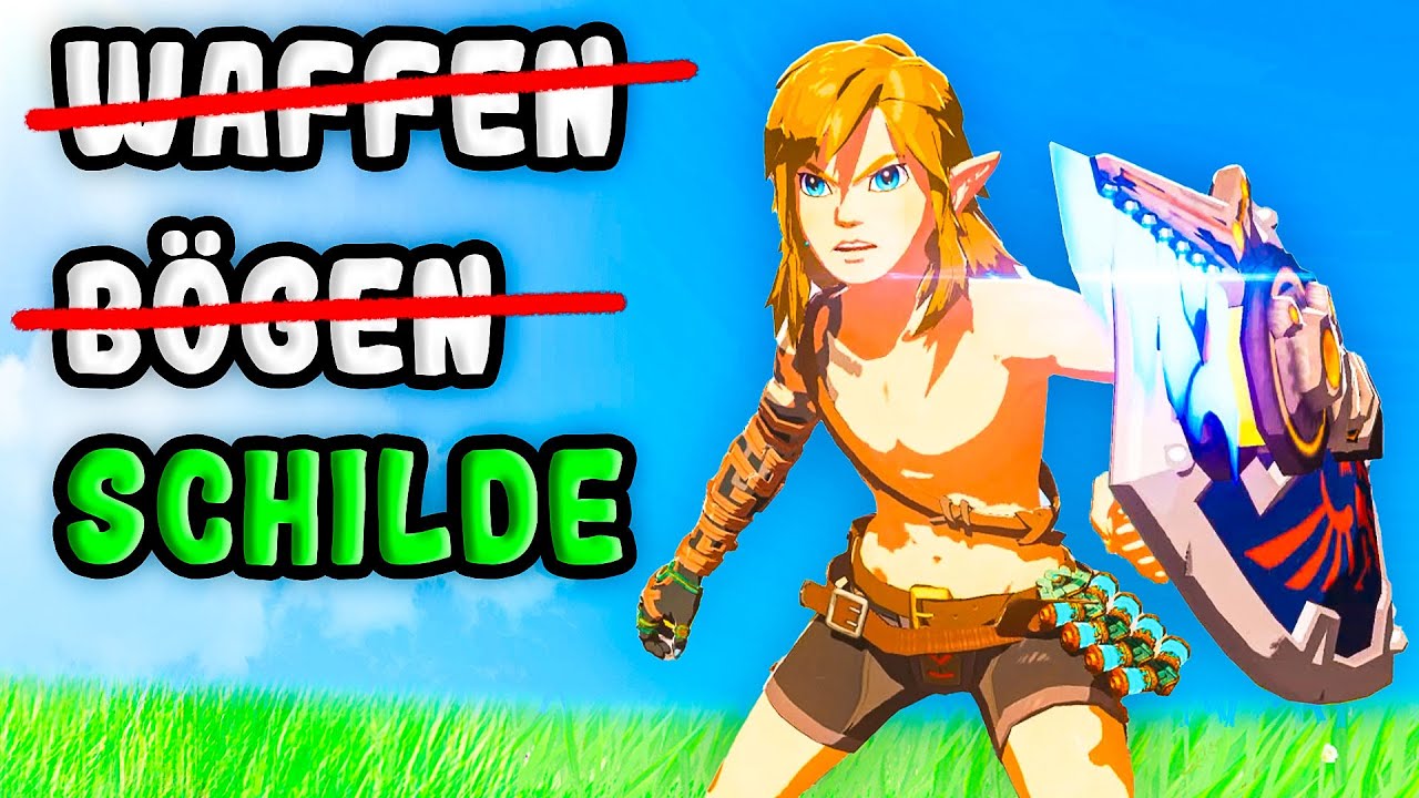 Zelda TotK nur mit SCHILDEN durchspielen