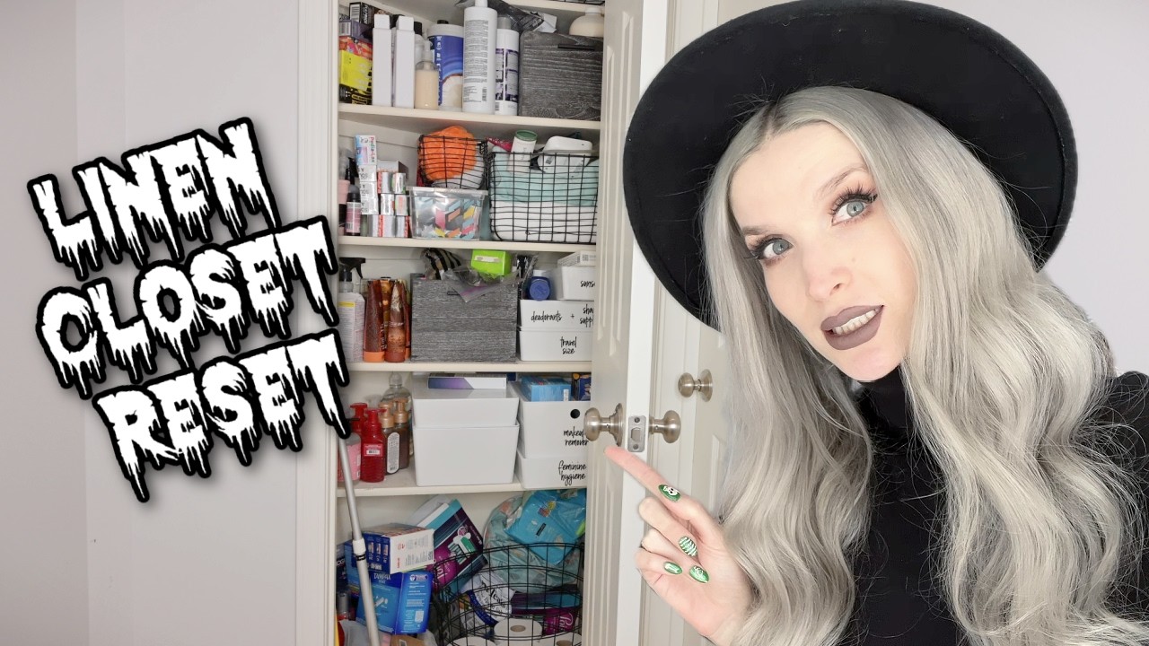 LINEN CLOSET RESET 2026! Decluttering + Cleaning + Organizing Motivation!