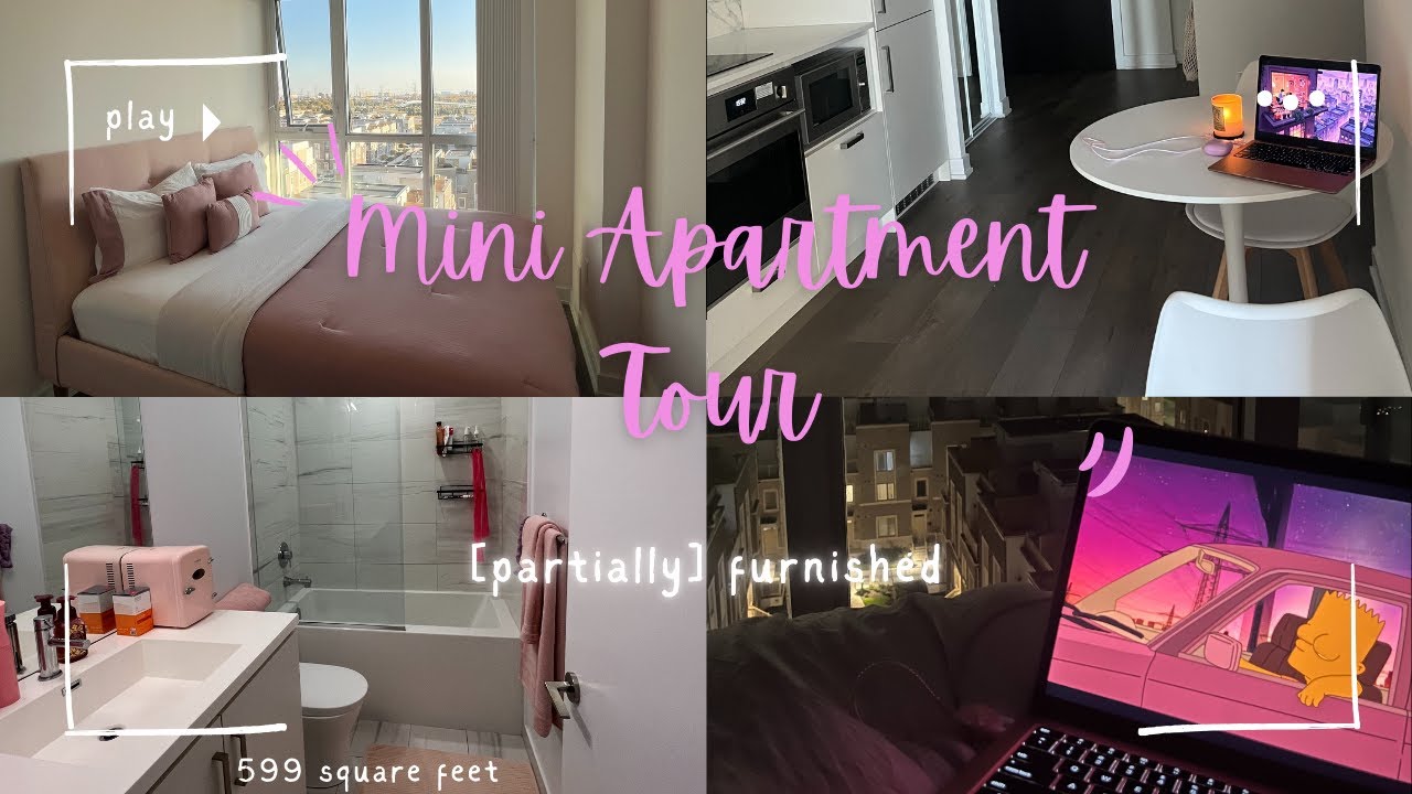 My Toronto Girly Apartment tour 🌃: 1 bedroom + den and 1 washroom!