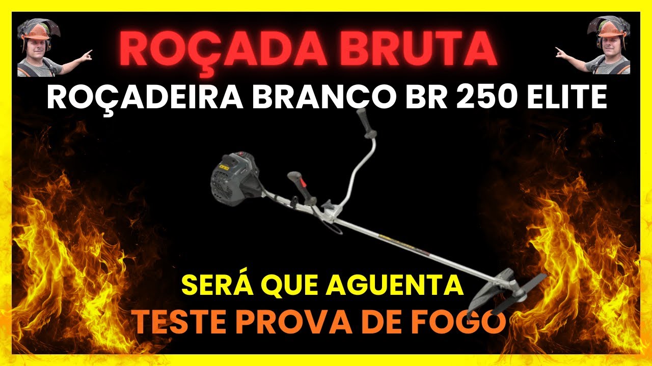 🔥 Teste de Fogo! Roçadeira Branco BR 250 Elite Aguenta o Serviço Pesado? ROÇADA BRUTA