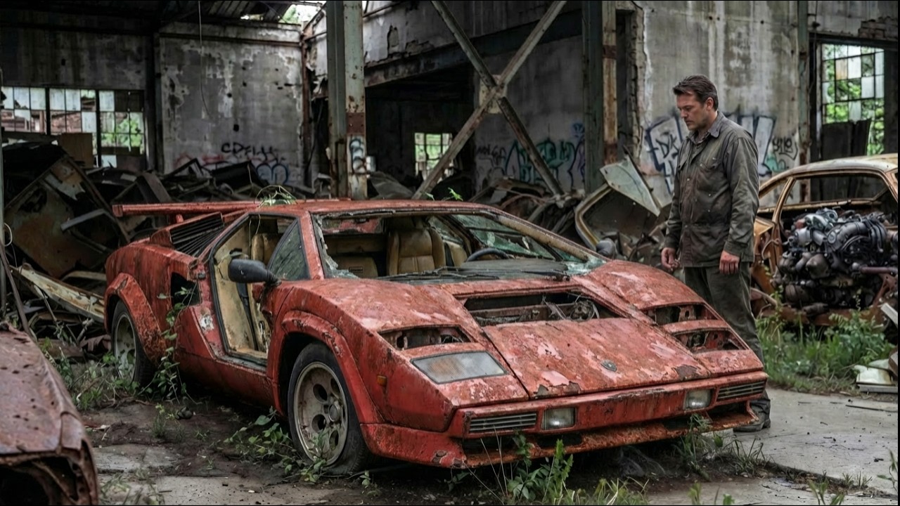 Abandoned Lamborghini Countach LP5000S 1985 ASMR Full Restoration | From Rust to Brand New