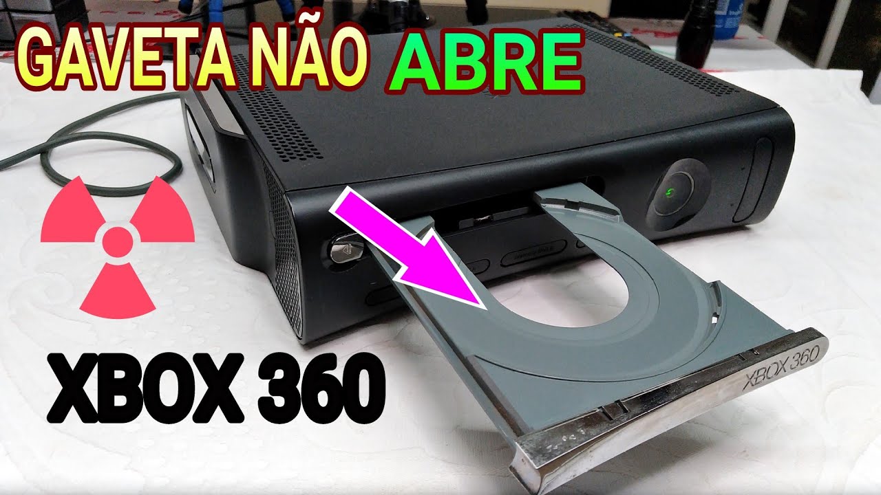 🔴Gaveta do xbox 360 não abre conserto