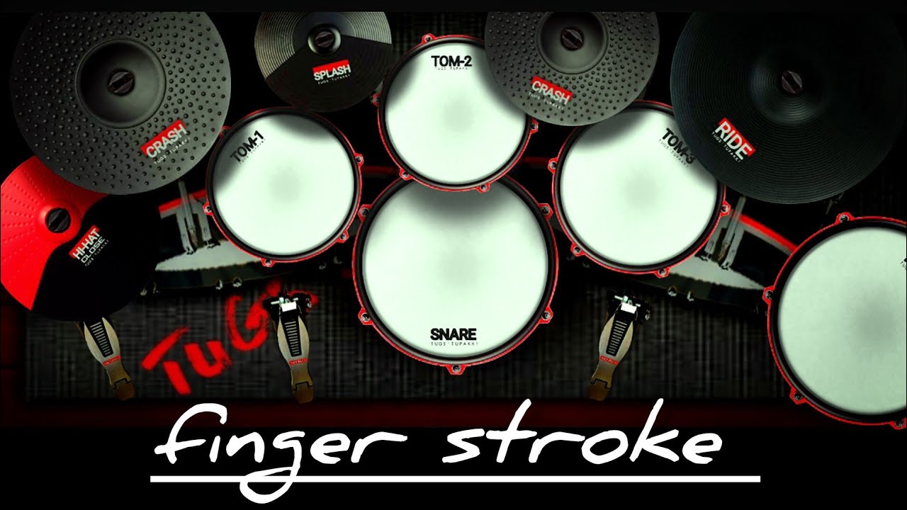 Finger stroke #realdrum 