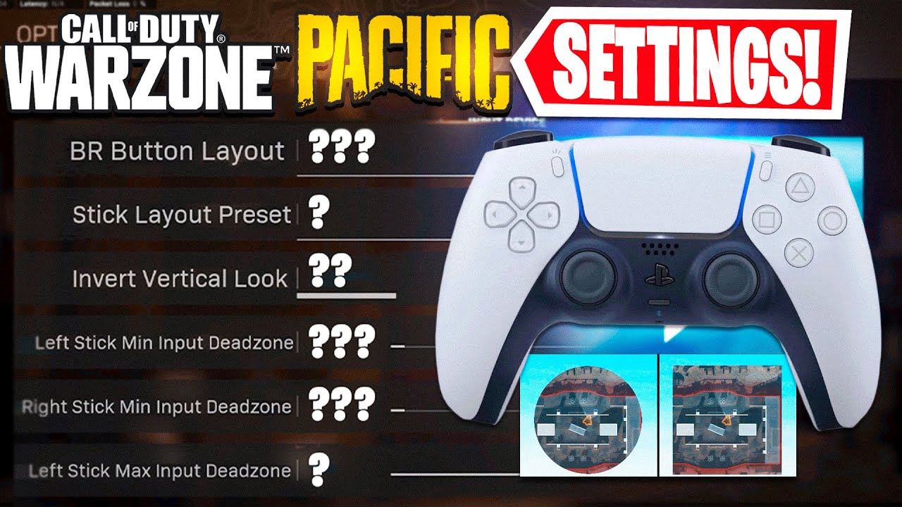ALL WARZONE PACIFIC GAME SETTINGS | BEST GRAPHICS & CONTROLLER SETTINGS WARZONE PACIFIC (CALDERA)