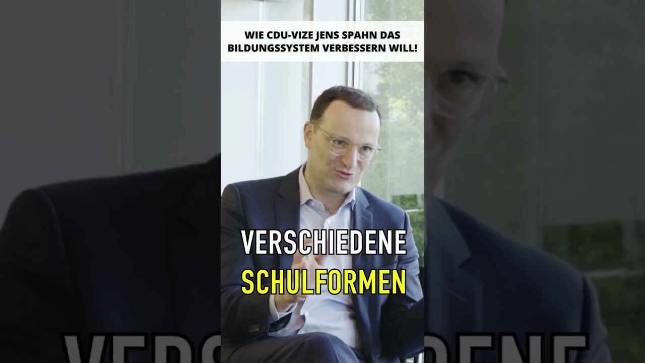 💡Wie Jens Spahn das Bildungssystem verbessern willl! #politiktalk #fyp #zukunftsfragen #spahn