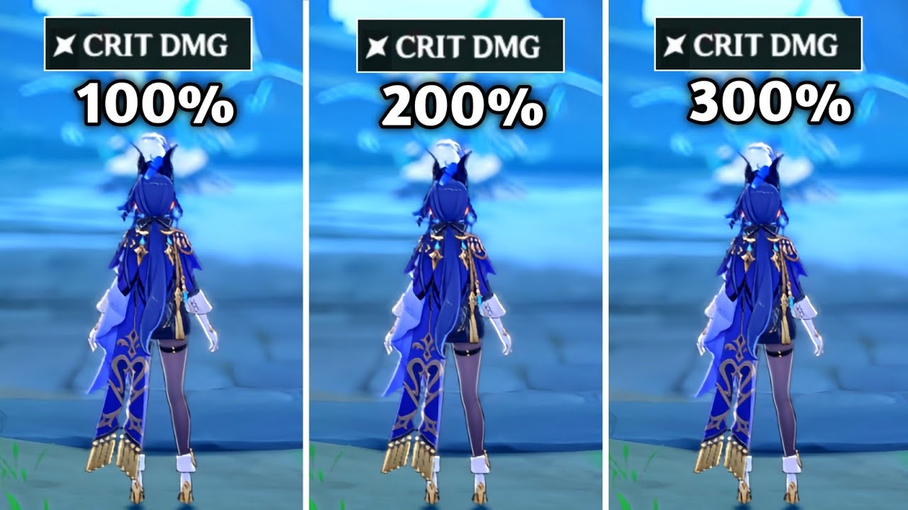 C0 Clorinde Crit Damage Comparison | Genshin Impact