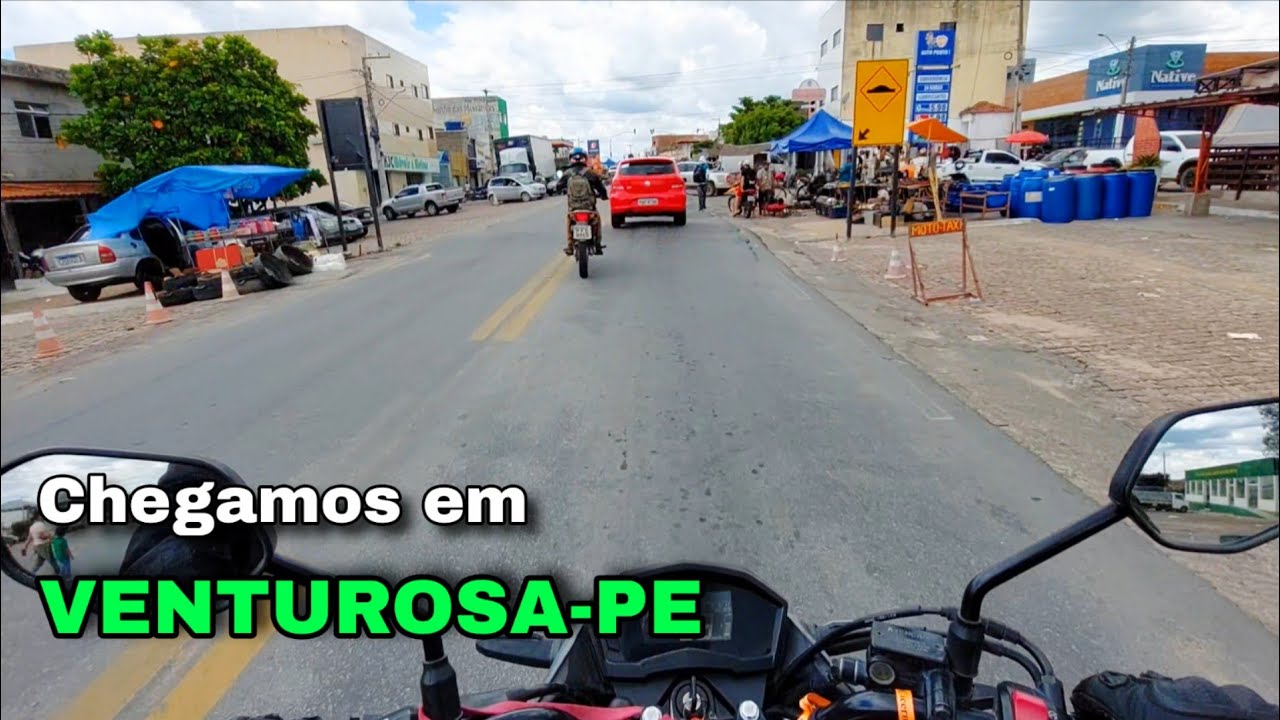 VIAGEM DE MOTO DESCENDO A SERRA DO TARÁ BR 424 VENTUROSA-PE VIAGEM AO PARQUE DA PEDRA FURADA EP-02