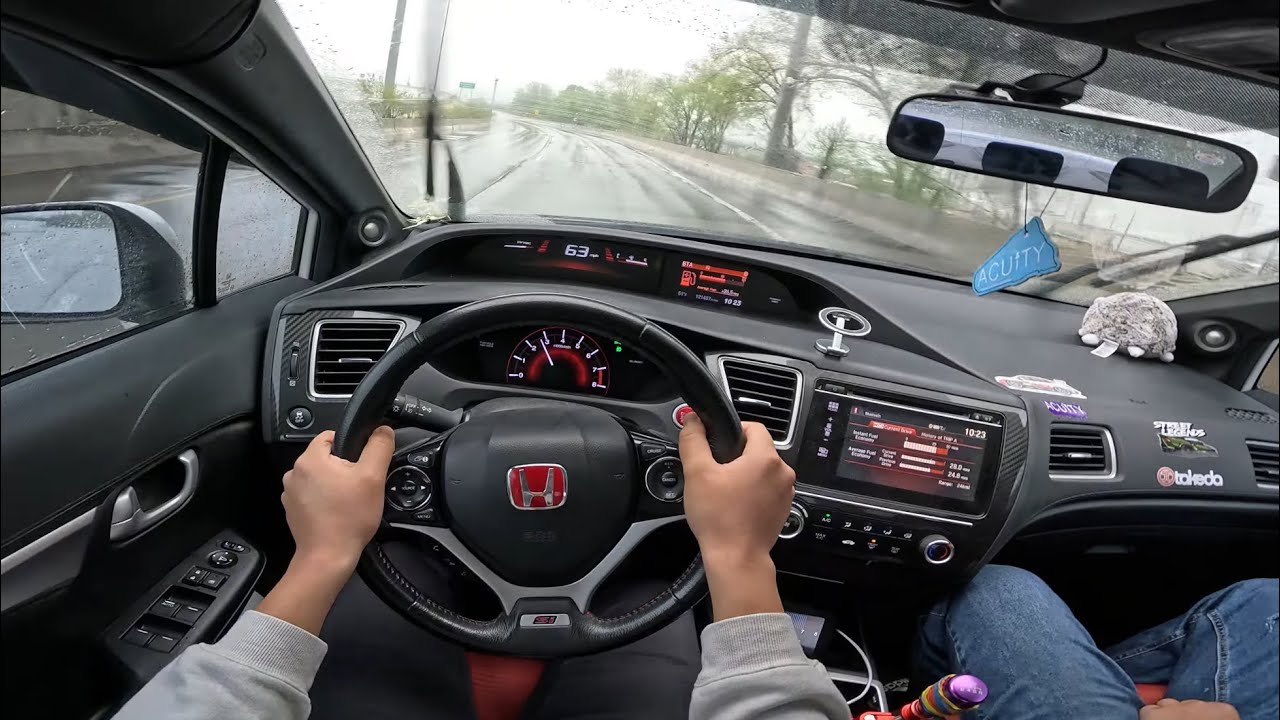 CHILL RAINING DRIVE TO CHURCH | EASTER SUNDAY | 9TH GEN SI | POV