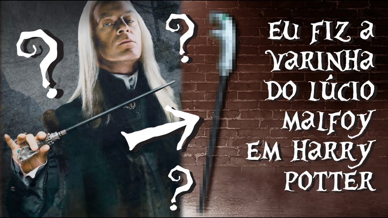 DIY VARINHA E BENGALA LÚCIO MALFOY