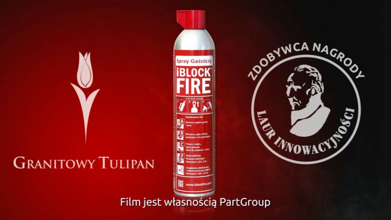 Krótki film o skuteczności Sprayu Gaśniczego iBlockFIRE