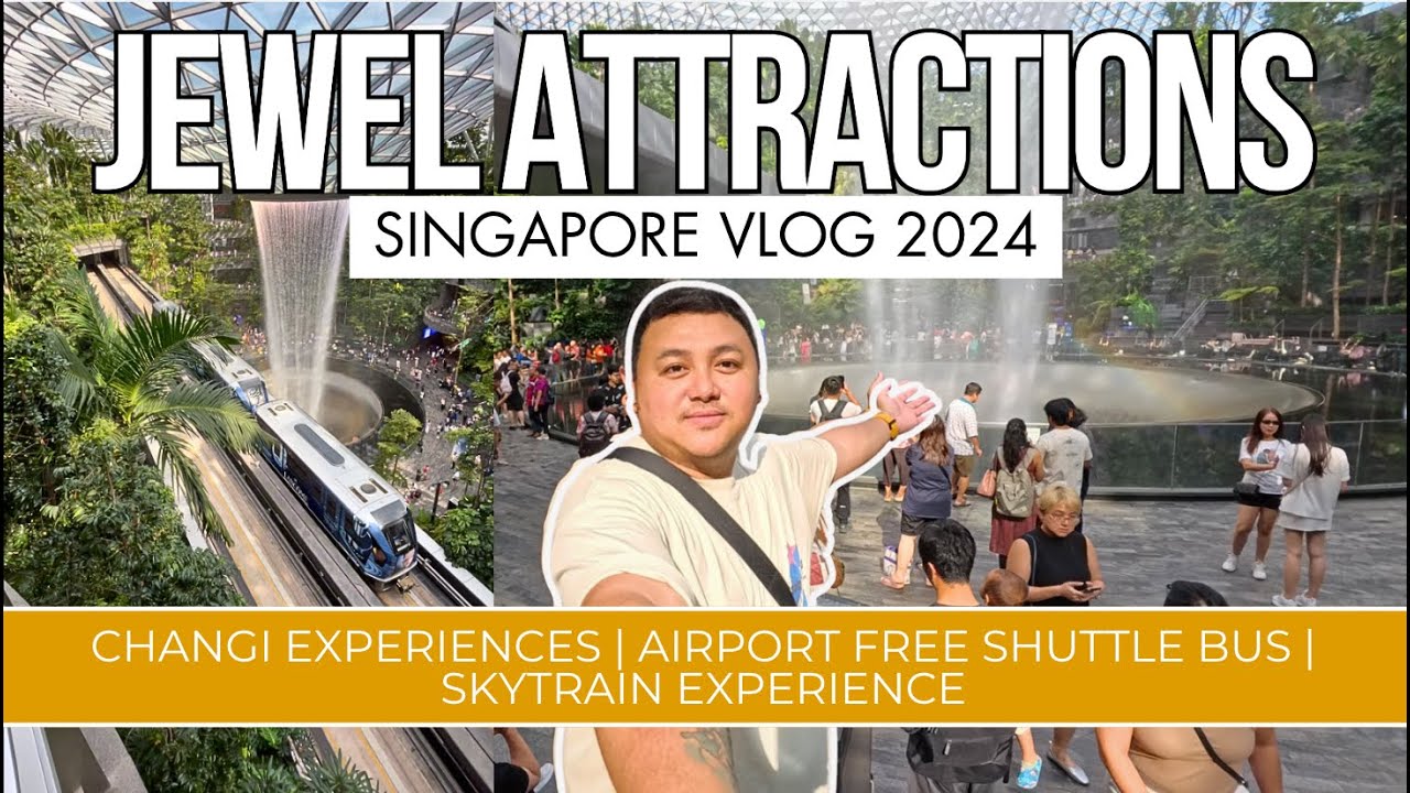 THE JEWEL ATTRACTIONS 🇸🇬 | GETTING AROUND SINGAPORE CHANGI AIRPORT | RAIN VORTEX | SINGAPORE 2024