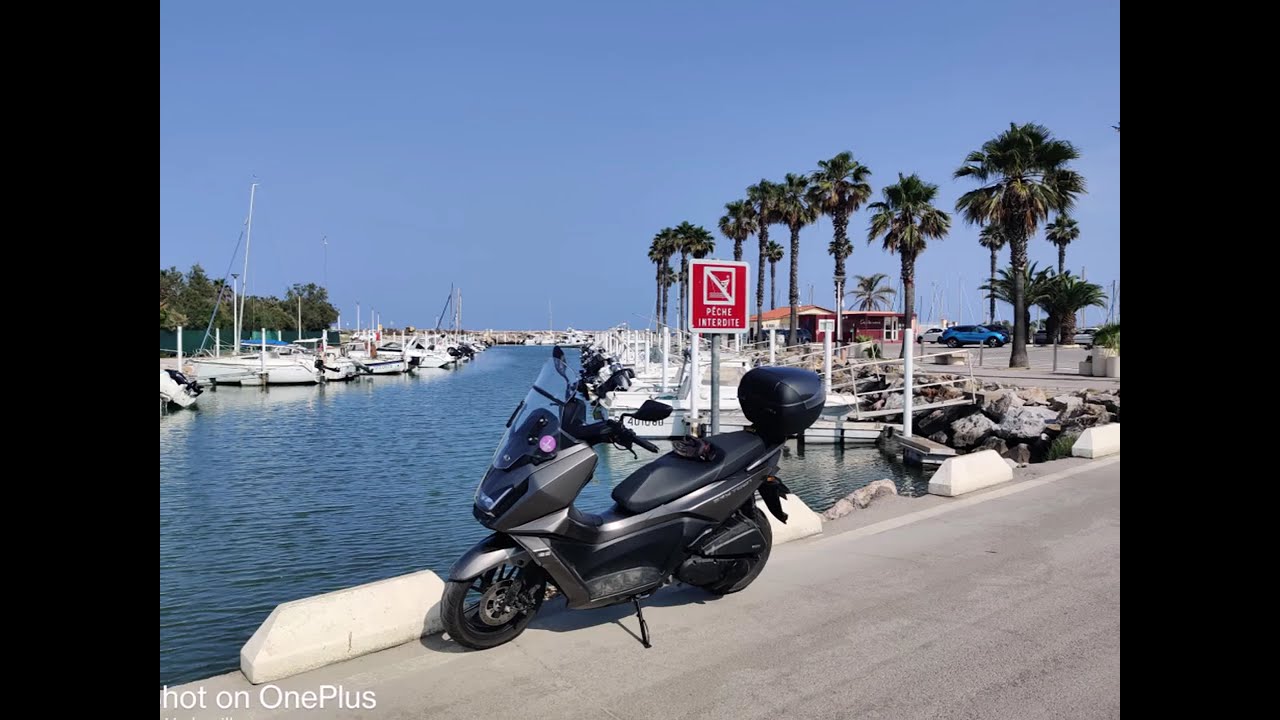 5ème et 6ème étapes  de ma balade en scooter 2025, la Méditéranée .