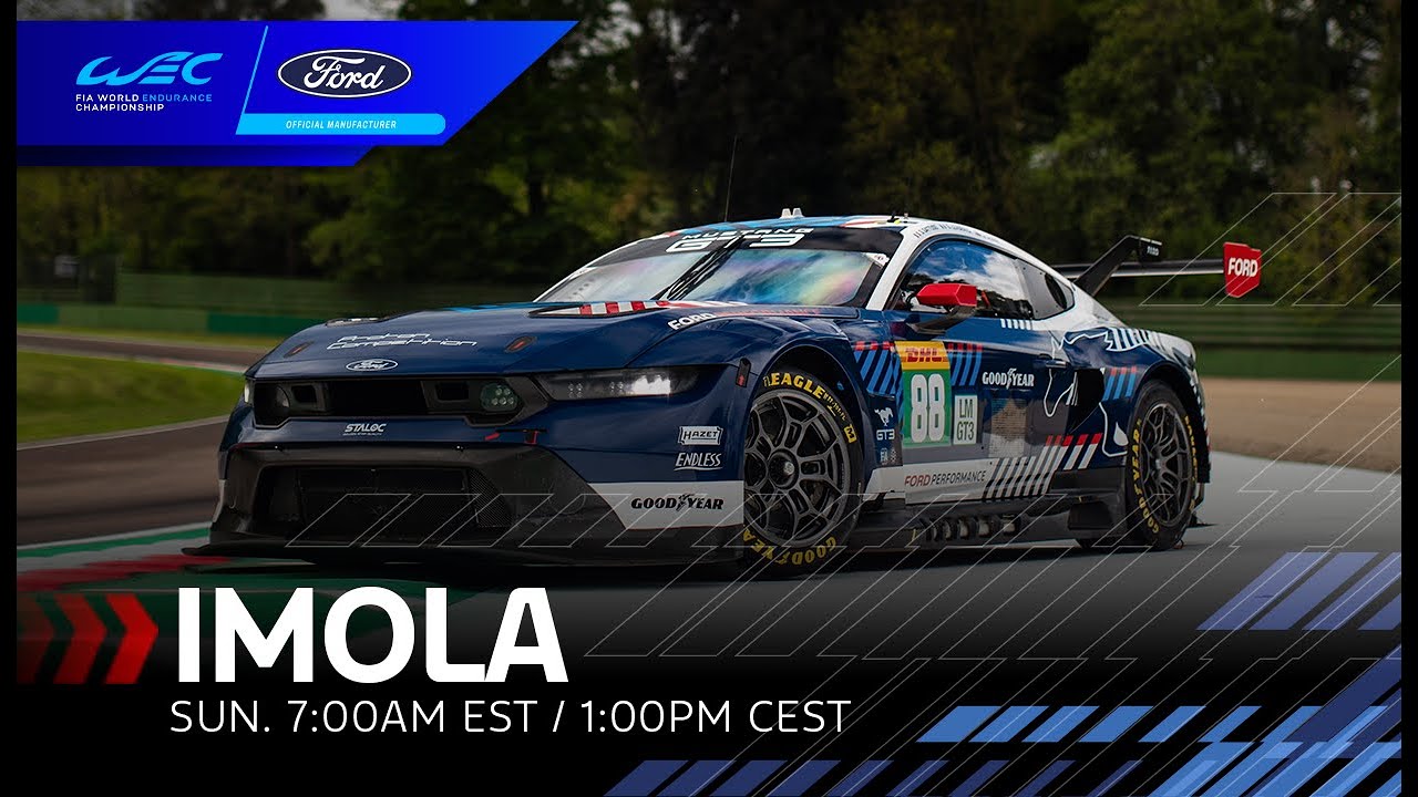 Ford Mustang GT3 Onboard Cam | 2025 FIA WEC 6 Hours of Imola | Ford Performance