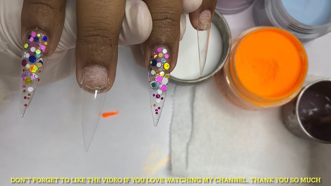 Acrylic New designs | Nail art | Nails Tutorial | Luyen Dang