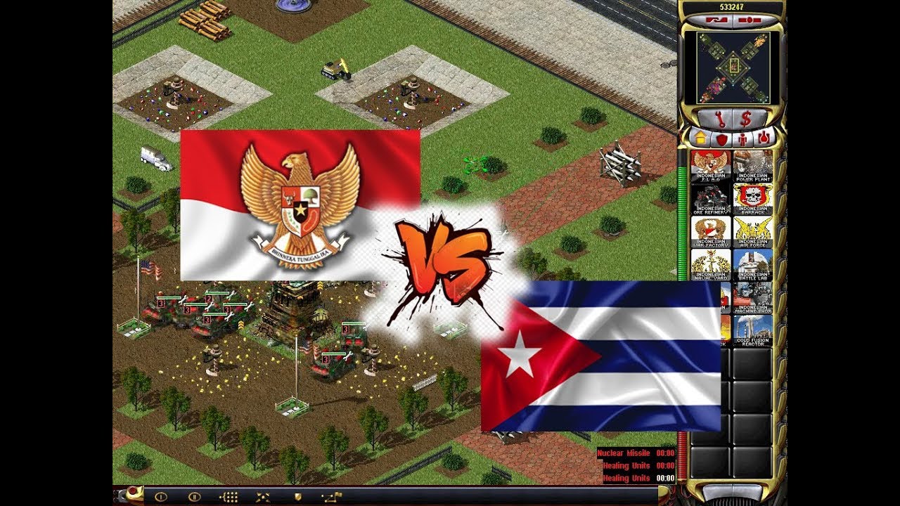 Red Alert 2 --- INDONESIA versus 3 CUBA NATIONS (Indonesia vs 3 Kuba) - Emperor Mie Ayam Gaming