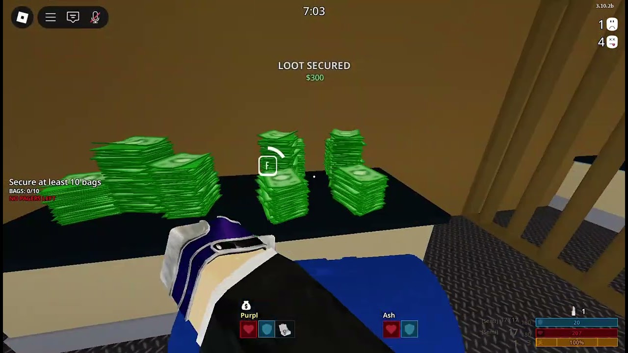Roblox Notoriety: A PAYDAY® Experience | Golden Mask Casino Nightmare with no skills and semi-solo