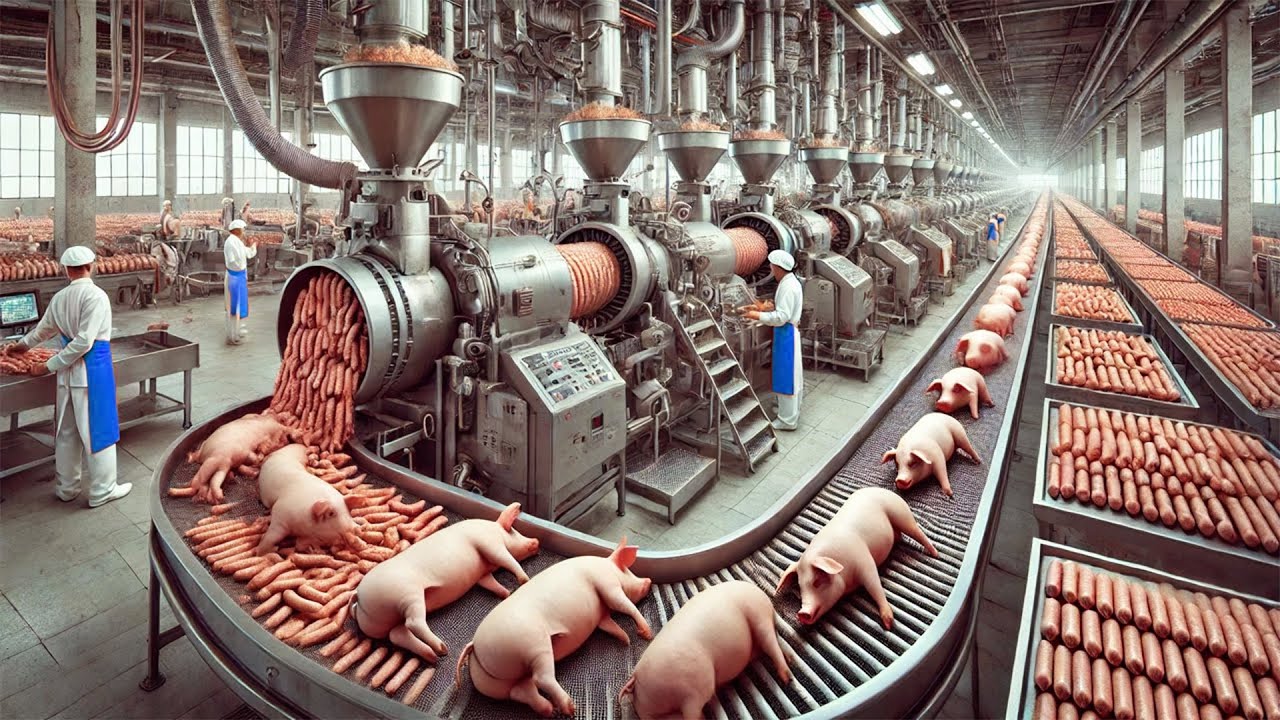 So werden Milliarden Tonnen Wurst produziert &ndash; Schweinezucht enth&uuml;llt!