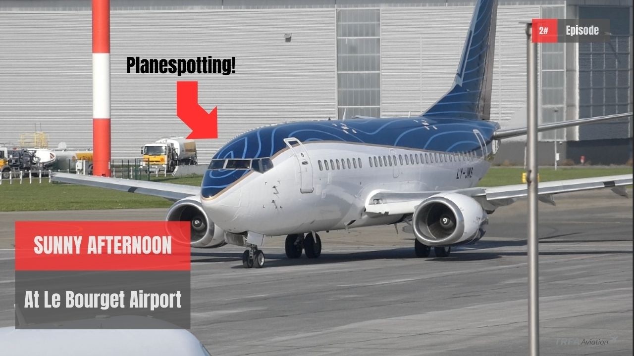 [Sunny Afternoon] At Le Bourget Airport +5 Min Planespotting in Great Weather Conditions ​☀️​✈️​