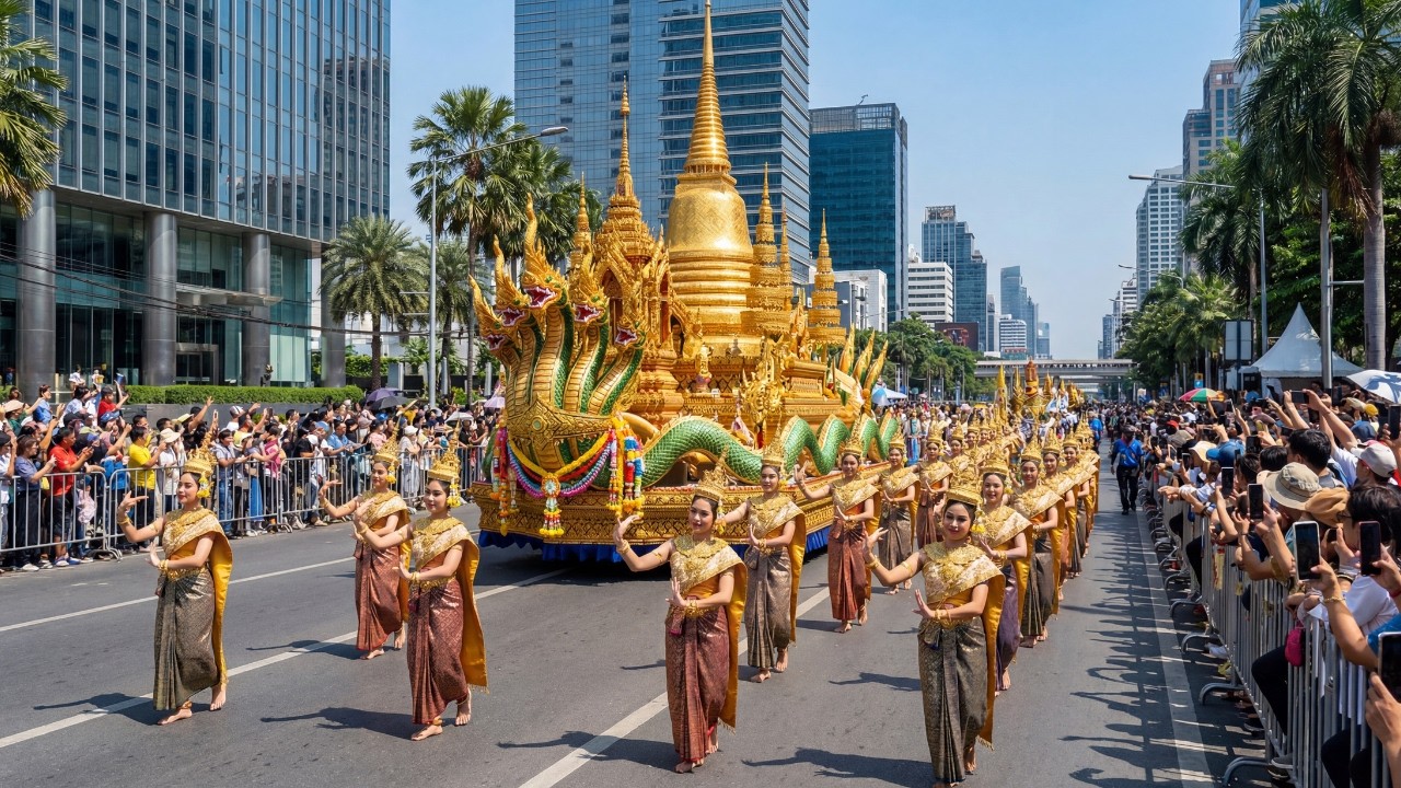 Thailand New Year 2026 Grand Parade  Most Spectacular Traditional Celebration