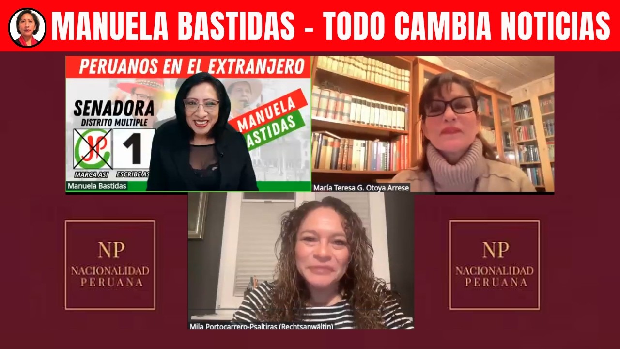 #Entrevista a Manuela Bastidas Candidata al Senado Multiple N°1 #JP por Peruanos en el Extranjero