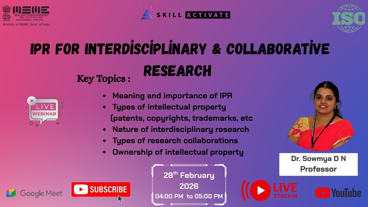 IPR for Interdisciplinary & Collaborative Research