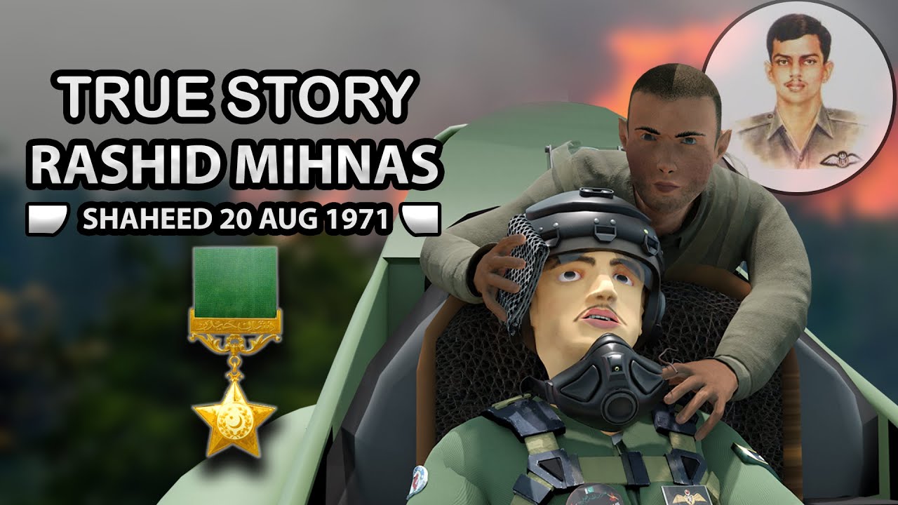 Rashid Minhas || Shaheed-e-Pakistan || Nishan e Haider|| 3D Animation Cartoon for Kids & Family