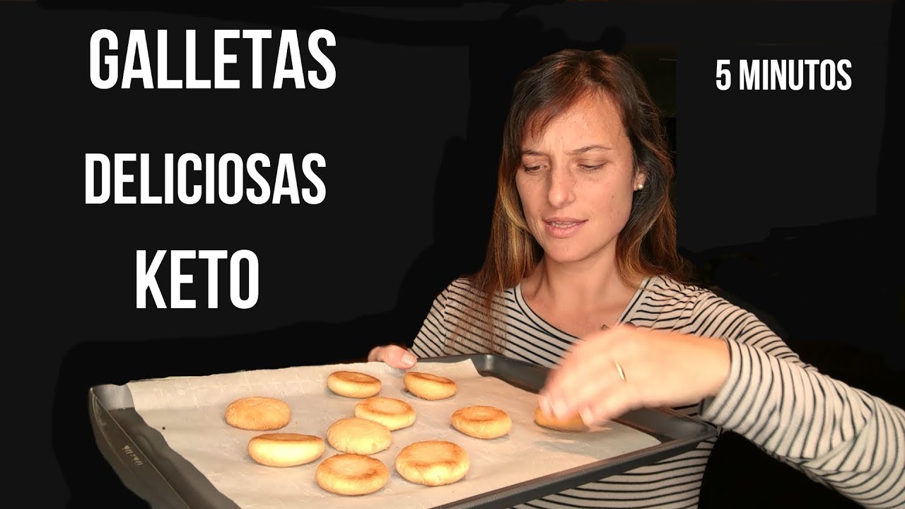 Galletas de almendra, solo 4 ingredientes, keto cetogénica.
