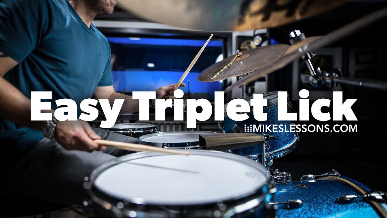 Easy Triplet Lick - Drum Lesson | MikesLessons
