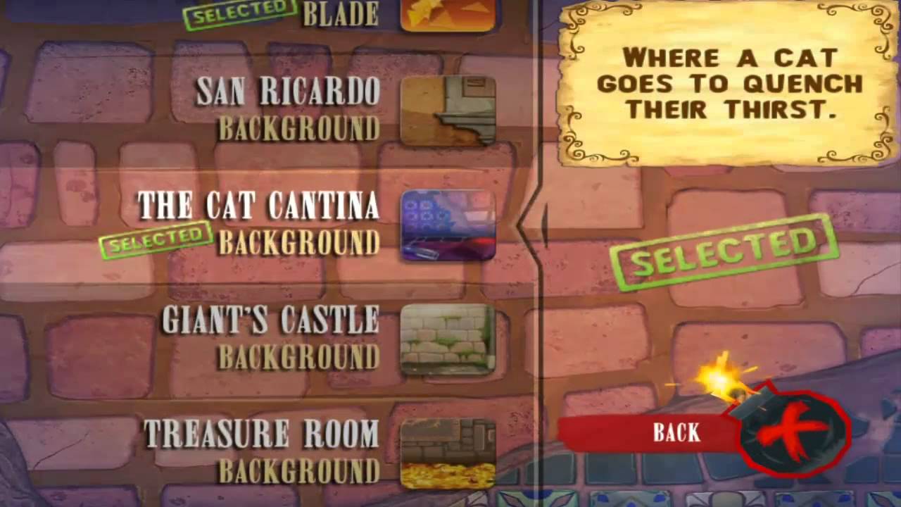 Fruit Ninja: Puss In Boots HD: All blades and backgrounds!