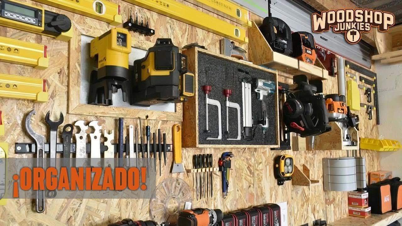 ¡Organiza tu taller! Pared para herramientas pequeñas sin usar french cleats