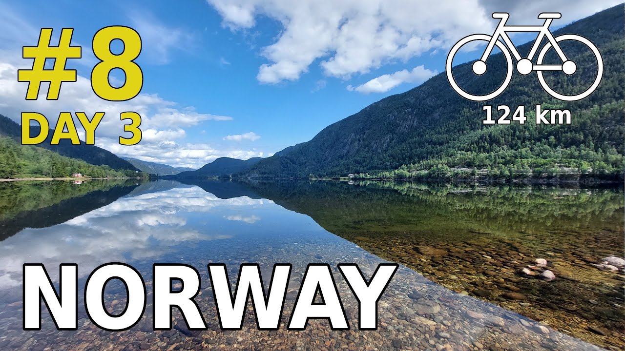 #8 [Day 3/3]. Cycling in Norway | Scenic 49 km POV |  Sønstevatn - Rødberg - Veggli - Kongsberg.