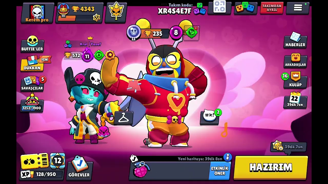 Kuzenim ile BRAWL STARS oynadık 