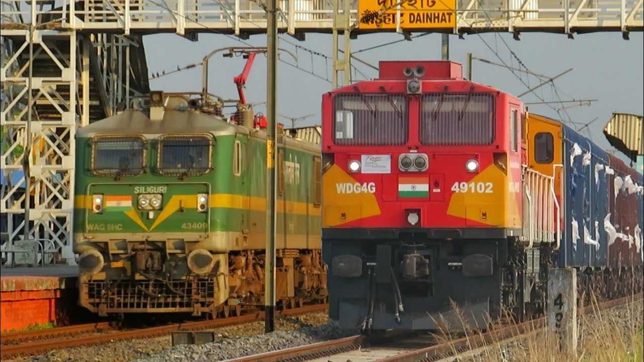 Indian Railways FREIGHT Trains | Powerful DIESEL Loco vs Powerful ELECTRIC Loco | Indian Railways
