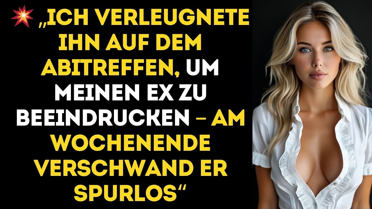 Ich verleugnete ihn auf dem Abitreffen, um meinen Ex zu beeindrucken – am Wochenende verschwand...