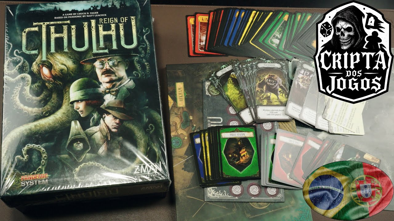 Unboxing do Reign of Cthulhu - Um jogo do sistema Pandemic