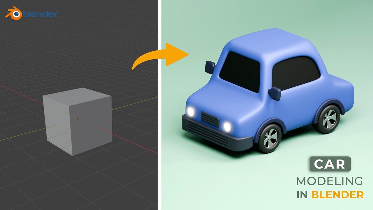 Easy Car 3D Modeling In Blender ( Beginner Tutorial )