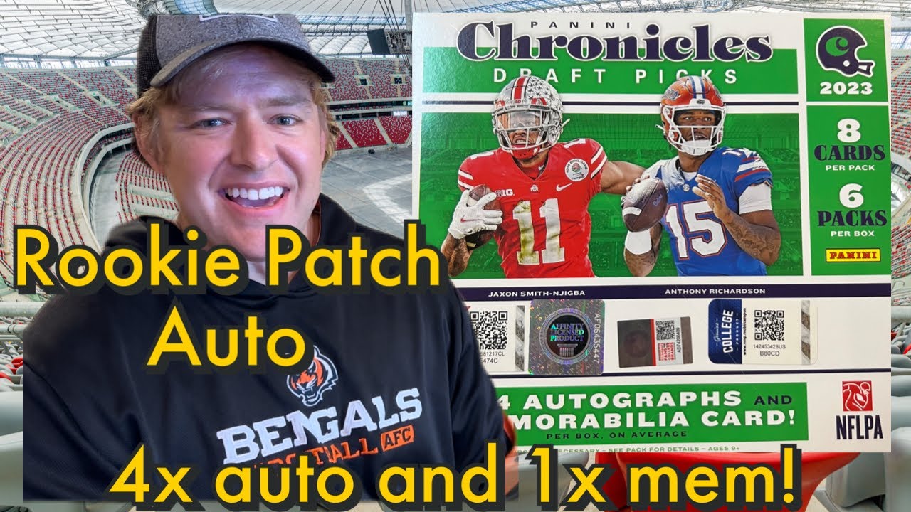 ROOKIE PATCH AUTO🍀! 2023 Panini NFL Chronicles Draft Picks Hobby Box 🏈 - rookies, autos, qb's!🔥
