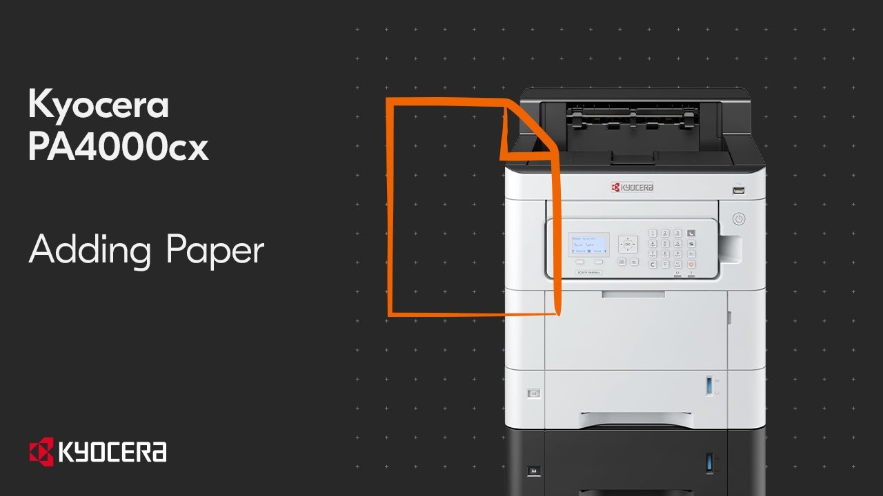 PA4000cx Adding Paper