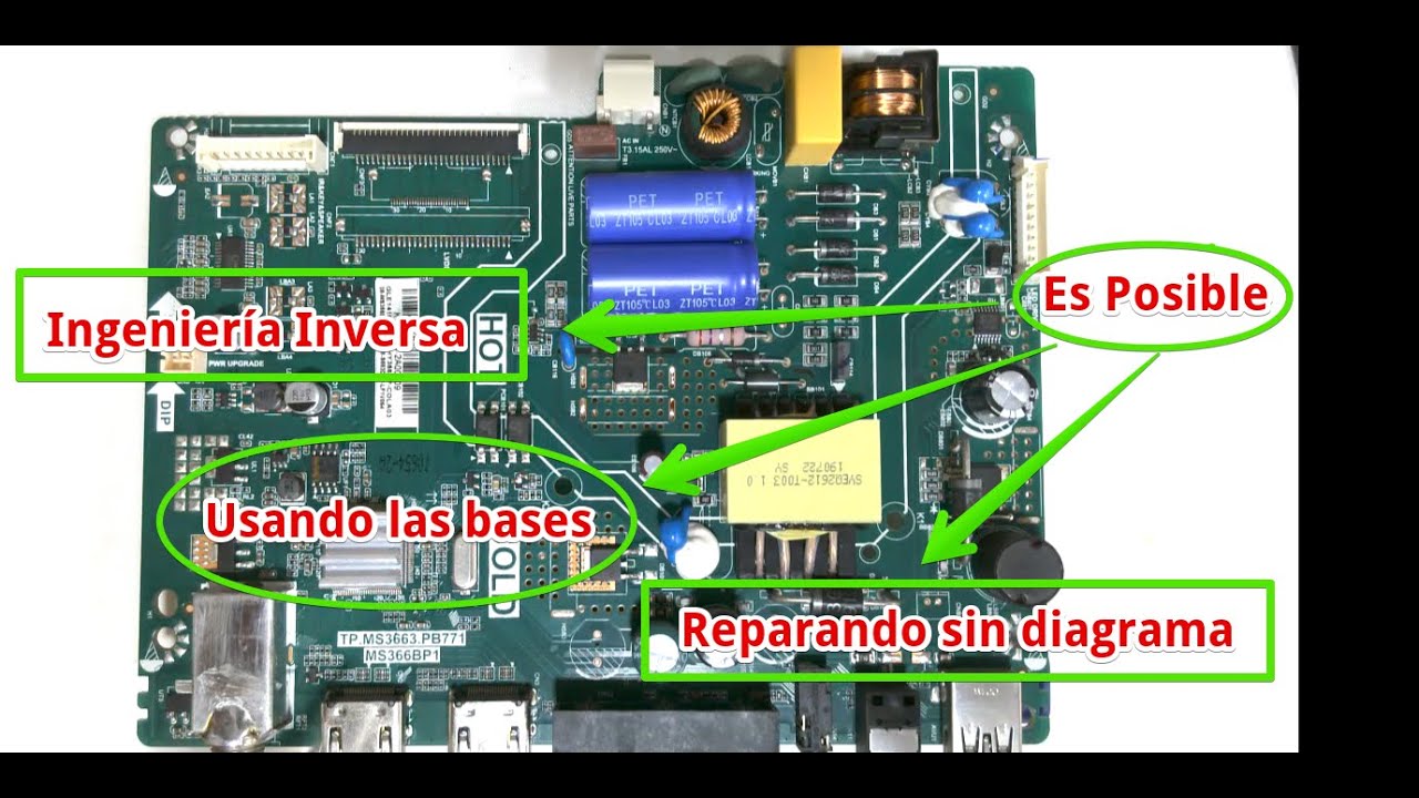 Reparando TV sin Diagrama - Aplicando ingeniería inversa (TCL 24D3100I)