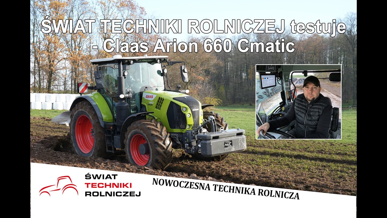 ŚWIAT TECHNIKI ROLNICZEJ testuje - Claas Arion 660 Cmatic #claas