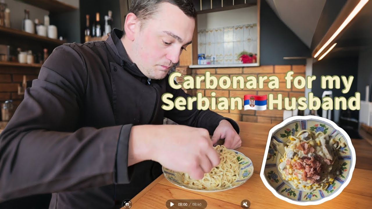 Making Carbona for my Serbian 🇷🇸 Husband   #trending #philippines #serbia #shortvlog #marriedlife 