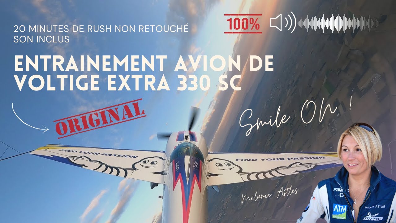 Aerial Extra 330 SC Aerobatic Training with Female Pilot Mélanie Astles