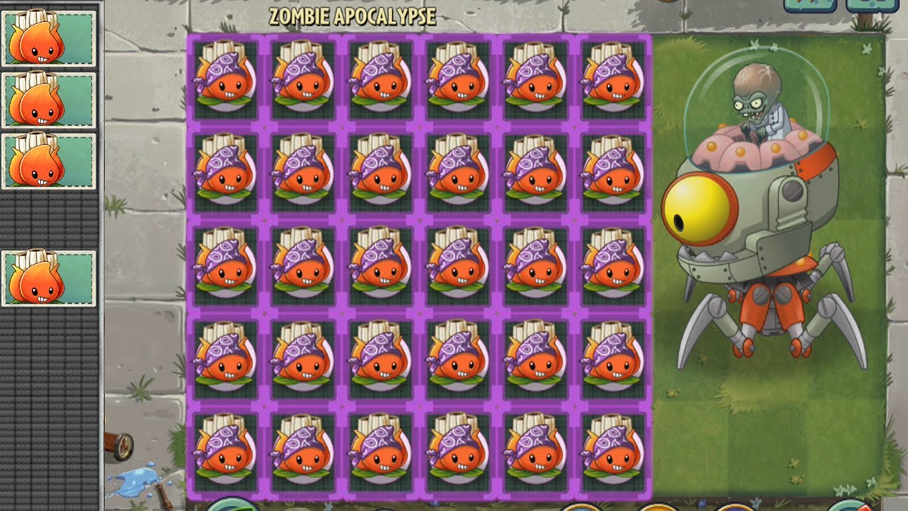 Plants vs Zombies 2 Hack - Akee vs Los Zombots